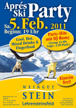 Apr&eacute;s Ski Party Sa., 5. Februar 2011